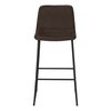 Monarch Specialties Office Chair, Bar Height, Standing, Computer Desk, Work, Pu Leather Look, Metal, Brown, Black I 7753